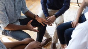 Group of people on a therapy