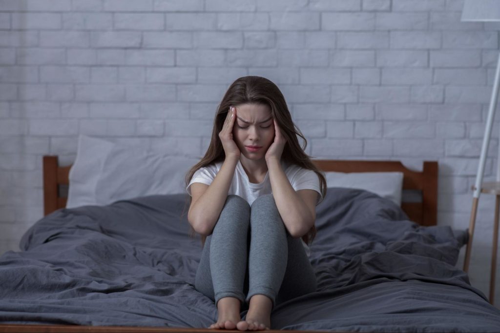 Woman with ptsd process